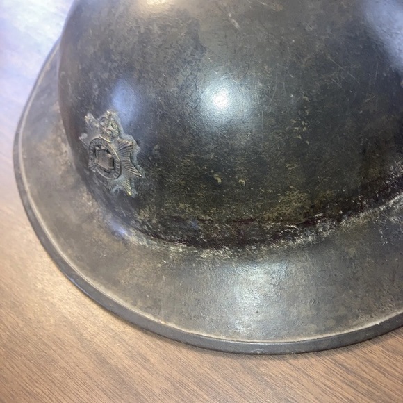 βοΈπ¬π§ Devonshire Regiment Helmet World War 1 Metal Helmet w/ Strap π¬π§π‘ - Picture 3 of 11